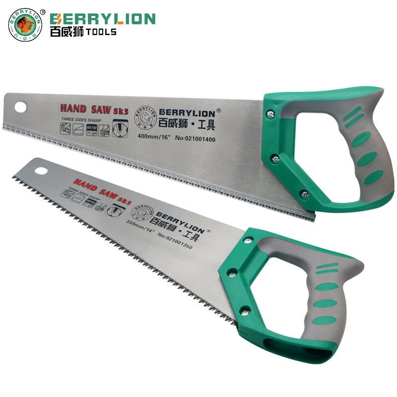 百威獅木工用手板鋸木工鋸子手拉鋸伐木鋸多功能65猛鋼三.