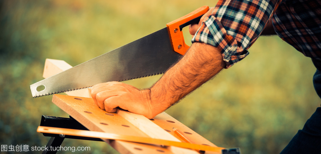 木工鋸木廣場用木材鋸